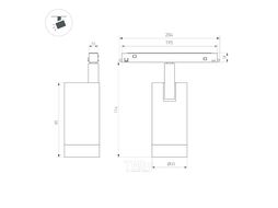 Трековый светильник Arlight MAG-ORIENT-SPOT-R35-6W Warm3000 WH 24deg 48V / 035870