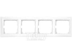 Рамка для выключателей и розеток ABB Basic 55 1725-0-1482 (альпийский белый)