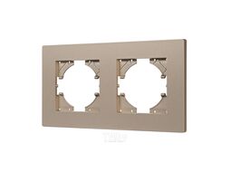 Рамка для выключателей и розеток Arlight FRM-PERIO-PL-2-GD / 049753