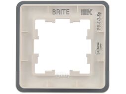 Рамка для выключателей и розеток IEK Brite BR-M12-G-41-K01 (белый)