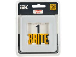 Рамка для выключателей и розеток IEK Brite BR-M12-G-41-K01 (белый)