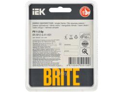Рамка для выключателей и розеток IEK Brite BR-M12-G-41-K01 (белый)