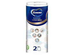Полотенца бумажные Expert, 2 рул, 3 слоя, декор Zemma 515561