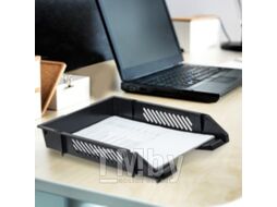 Лоток для бумаг Brauberg Office-Expert / 238015 (черный)