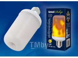 Лампа Uniel LED-L60-6W/FLAME/E27/FR PLD01WH / UL-00003360