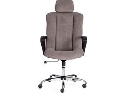 Кресло офисное Tetchair Oxford хром/флок (серый)