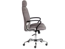 Кресло офисное Tetchair Oxford хром/флок (серый)