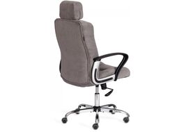 Кресло офисное Tetchair Oxford хром/флок (серый)