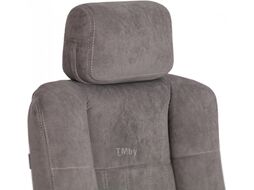 Кресло офисное Tetchair Oxford хром/флок (серый)