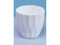 Кашпо Plast Avenue Флюте / 5985150 (белый, 3л)