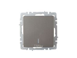 Выключатель IEK Brite BR-V12-1-10-K46 (сталь)