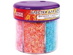 Блестки для декорирования Остров Сокровищ Фигурные / 662226 (6цв)