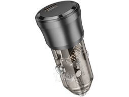 Адаптер питания автомобильный Borofone BZ24 (черный)
