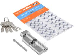 Цилиндровый механизм замка Нора-М STD AL ЛПВ-80 45/35в (хром)