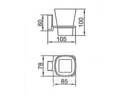 Стакан для зубной щетки и пасты Ledeme L30306U