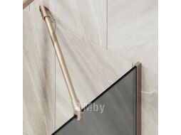 Стеклянная шторка для ванны MaybahGlass MGV-133-2у (графитовое матовое стекло/бронзовый)