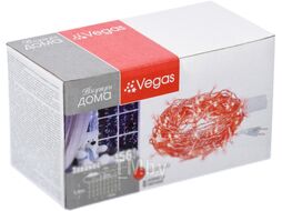 Световой занавес VEGAS 55080 (1.5x1.5м, красный)