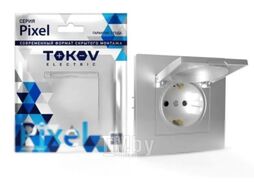 Розетка Tokov Electric Pixel TKE-PX-R1ZSW1-C03 (алюминий)