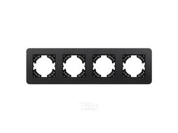 Рамка для выключателей и розеток Arlight FRM-AKIRY-SFAL-4-BK / 049744