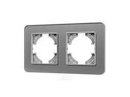 Рамка для выключателей и розеток Arlight FRM-OMALI-SFGS-2-GR / 049710