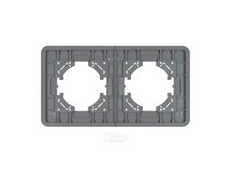 Рамка для выключателей и розеток Arlight FRM-OMALI-SFGS-2-GR / 049710