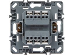 Выключатель проходной 2 клав. (скрытый, механизм, 10А) белый, Steen, LEIDEN ELECTRIC 806043