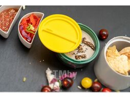 Ланч-бокс Smart Solutions Meals / SS-TR-ABS-GRN-800 (светло-серый/зеленый)