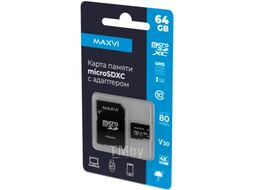 Карта памяти Maxvi microSDXC 64GB class 10 UHS-I (3)