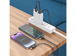 Кабель Borofone BX73 4в1 USB-Type-C to Type-C-Ligthning (черный)