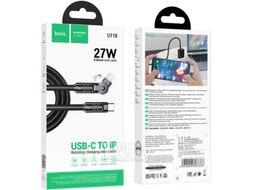 Кабель Hoco U118 Type-C to iPhone (1.2м, черный)