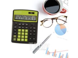 Калькулятор Brauberg Color-12-BKLG / 250477 (черно-салатовый)