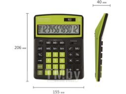 Калькулятор Brauberg Color-12-BKLG / 250477 (черно-салатовый)