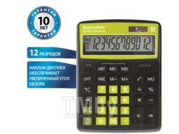 Калькулятор Brauberg Color-12-BKLG / 250477 (черно-салатовый)