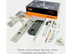 Замок врезной Нора-М N107-70 Л (старая бронза)