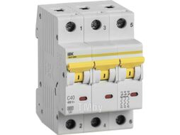 Выключатель автоматический IEK ВА 47-60M 3п 40А C / MVA31-3-040-C