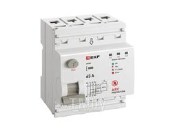 Устройство защиты от дугового пробоя УЗДП 3P+N 63А PROXIMA EKF afdd-4-63-pro
