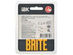 Рамка для выключателей и розеток IEK Brite BR-M12-G-31-K96 (персиковый матовый)