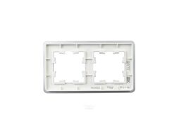 Рамка для выключателей и розеток IEK Brite BR-M22-M-01-K47 (металл/алюминий)