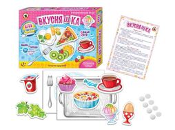 Игра настольная на липучках "Вкусняшки", развивающая, картонная коробка, 3+ РУССКИЙ СТИЛЬ 03273