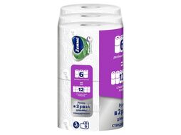Туалетная бумага (без втулки), 3 слоя, 6 рул. Natural Comfort Smart Zemma