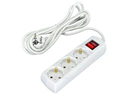 Удлинитель быт. с выключателем TruEnergy 15103 Office, 3 розетки, ПВС 3*1,0мм2, 10А, 5м