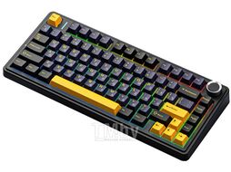 Клавиатура AULA F75 Black-Dark Blue-Orange Light Green Switches 80004279