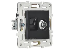 Розетка IEK Skandy SK-AK20-2-K02 (черный)