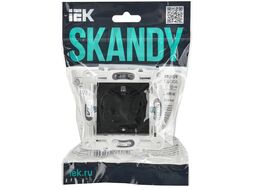 Розетка IEK Skandy SK-R14-16-K02 (черный)