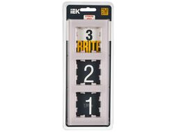 Рамка для выключателей и розеток IEK Brite BR-M32-G-31-K14 (розовый матовый)