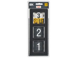 Рамка для выключателей и розеток IEK Brite BR-M32-M-01-K02 (металл/черный)