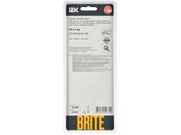 Рамка для выключателей и розеток IEK Brite BR-M32-M-01-K02 (металл/черный)