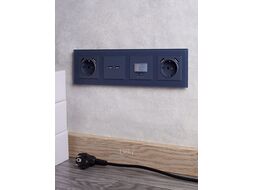 Розетка IEK Brite BR-U21-D31-K35 (маренго)