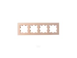 Рамка для выключателей и розеток IEK Brite BR-M42-G-31-K96 (персиковый матовый)