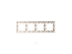 Рамка для выключателей и розеток IEK Brite BR-M42-G-31-K96 (персиковый матовый)
